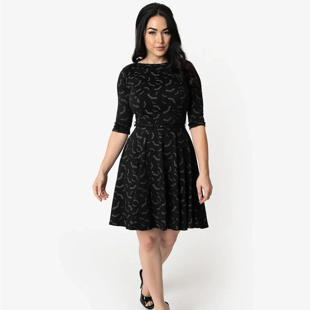 Unique Vintage Bat Dress
